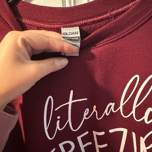 Literally Freezing Comfort Colors Sweatshirt - Picture 3 of 5